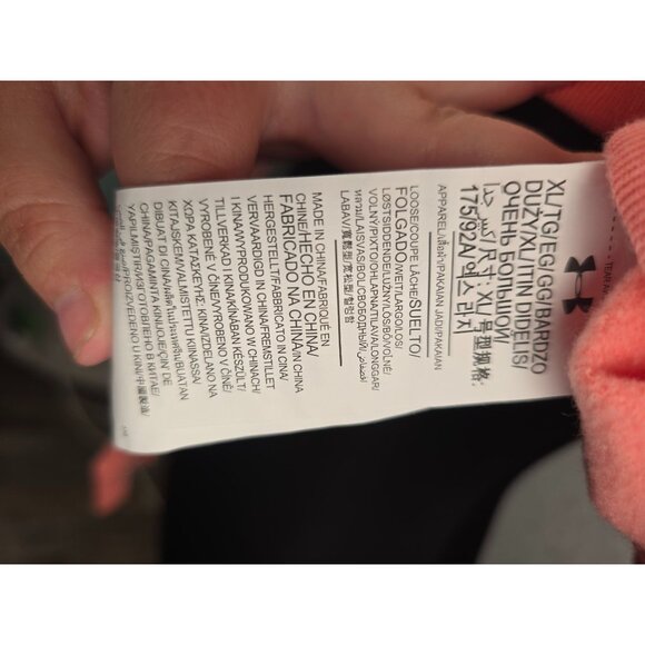 New Under Armour Women's Pink Hoodie Size XL - Picture 6 of 6